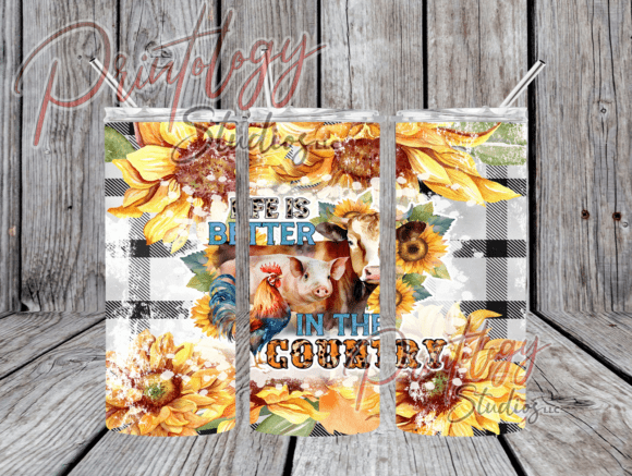 Countryside Charm: The Life is Better in the Country 20oz Wrap