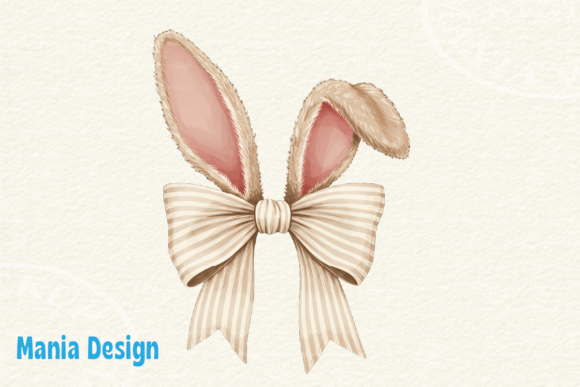 Easter Coquette Bow Bunny Ears: A Design Asset for Seasonal Charm
