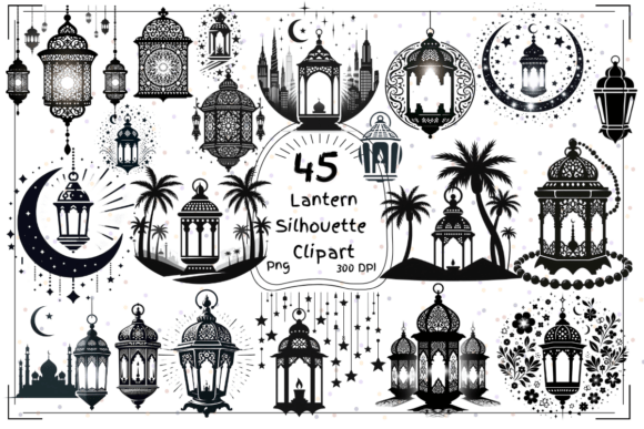 Eid Lanterns: 45 Stunning Silhouettes for Festive Designs