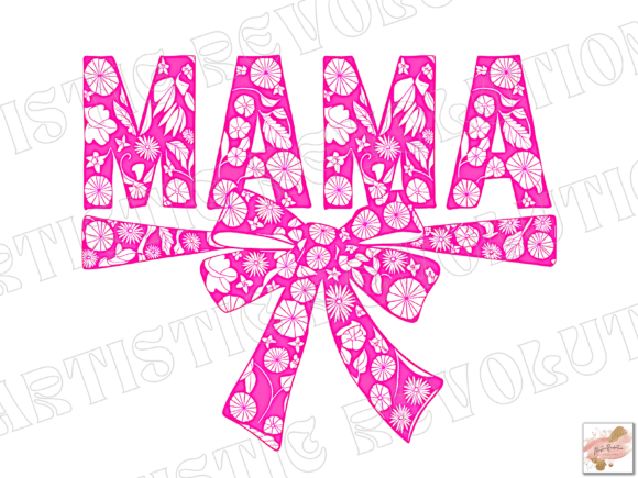 Elevating Maternal Designs with Chinoiserie Pink Floral Mama Png