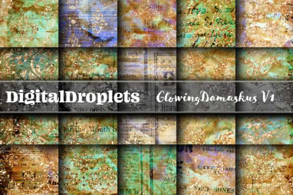 Glowing Damaskus Vol. 1: Vintage Texture for Modern Design