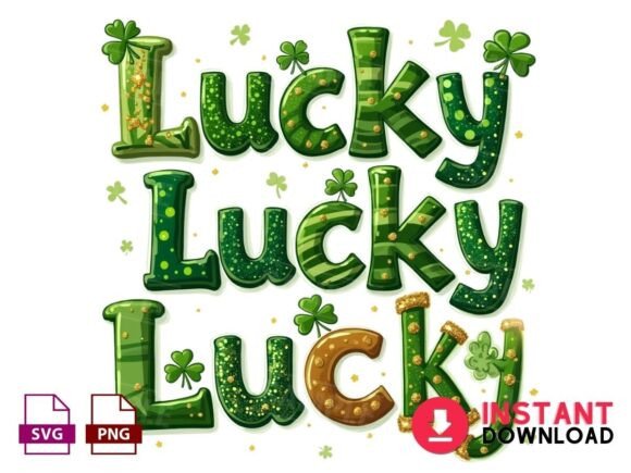 Lucky Clipart: Festive Design for St. Patrick's Day