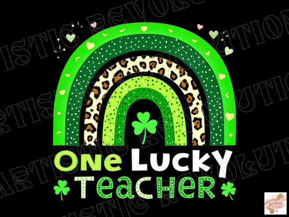 One Lucky Teacher: A Versatile St. Patrick's Day PNG for Design