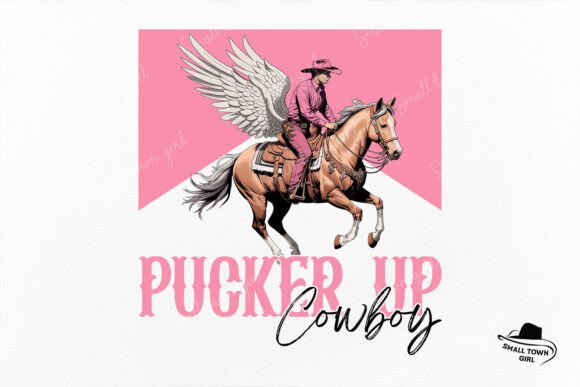 Pucker Up Cowboy: A Funny Western Valentine for Design