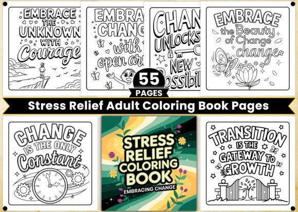 Stress Relief Adult Coloring Book Pages: A Designer's Asset
