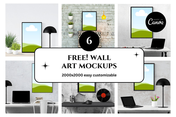 Wall Etsy Canva Mockup: Elevate Your Digital Shop Visuals